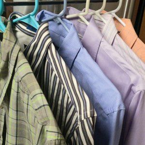 $4.50 a SHIRT!! 6 Men's Name Brand Dress Shirts Med & 15-15.5